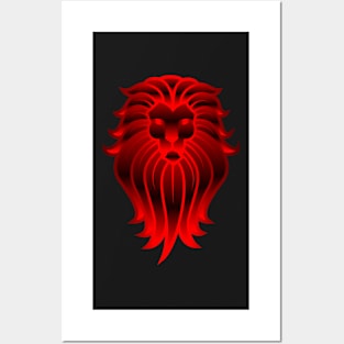 A Bold Red Lion Posters and Art